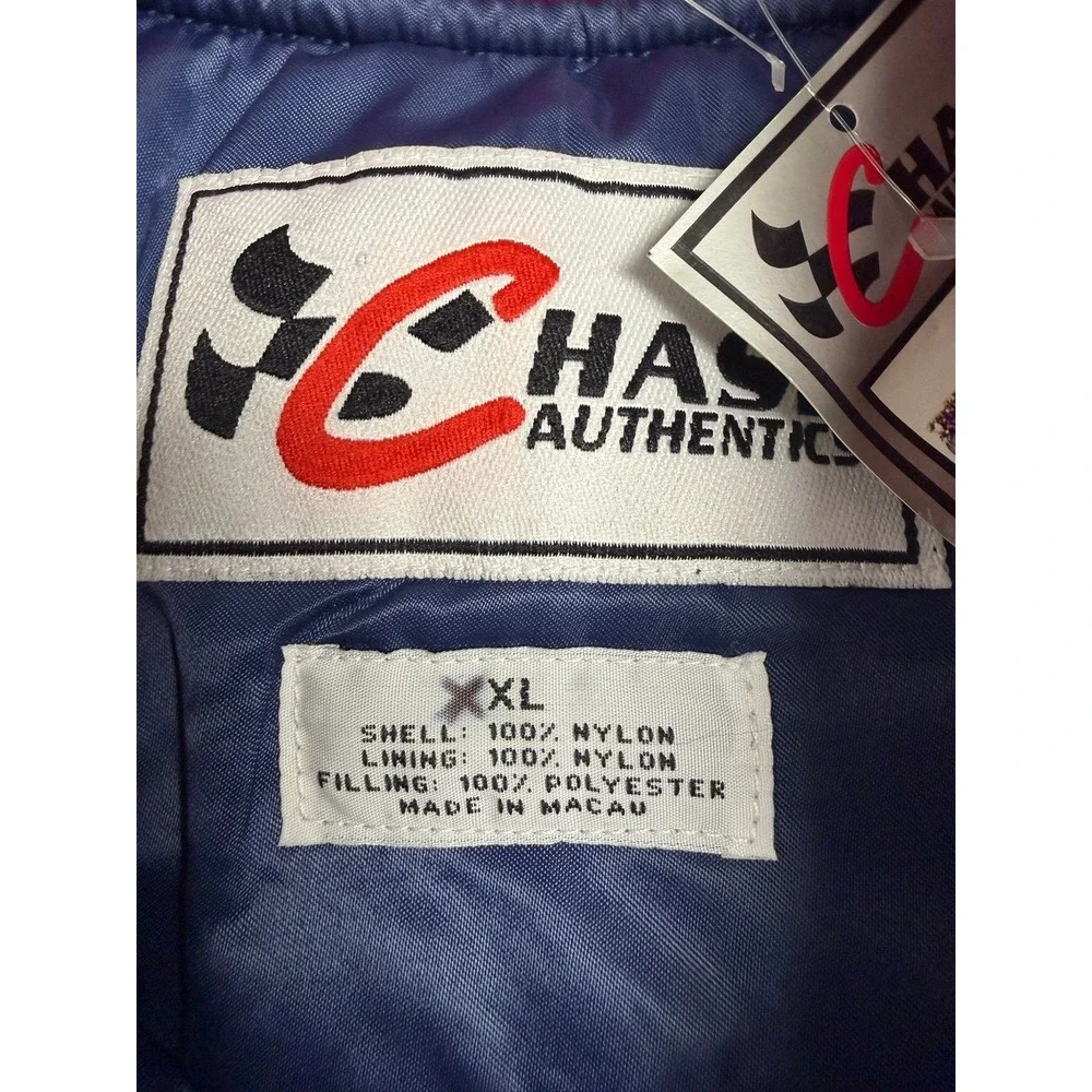 VTG Chase Authentics Rusty Wallace Miller Time NASCAR Jacket Blue Men Size‎ XXL